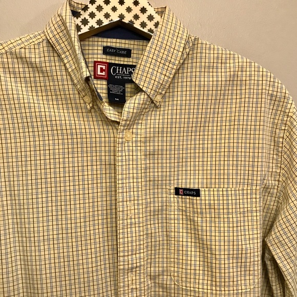 Chaps (Med) button down shirt. 60%cotton 40%poly - Picture 2 of 3